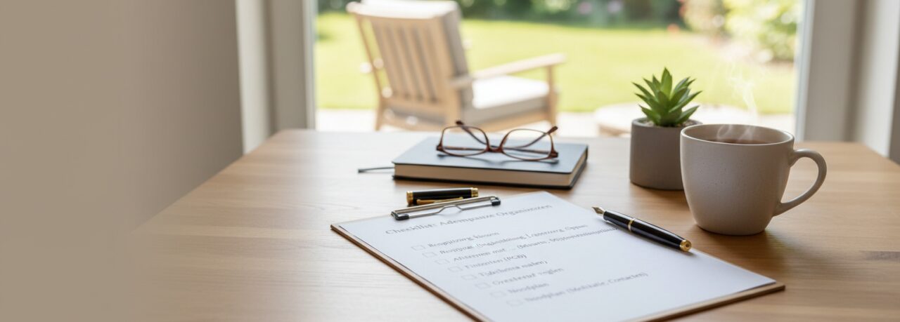 Home Thuiszorg - mantelzorg Checklist voor het organiseren van een vaste adempauze na weken van zware zorg.