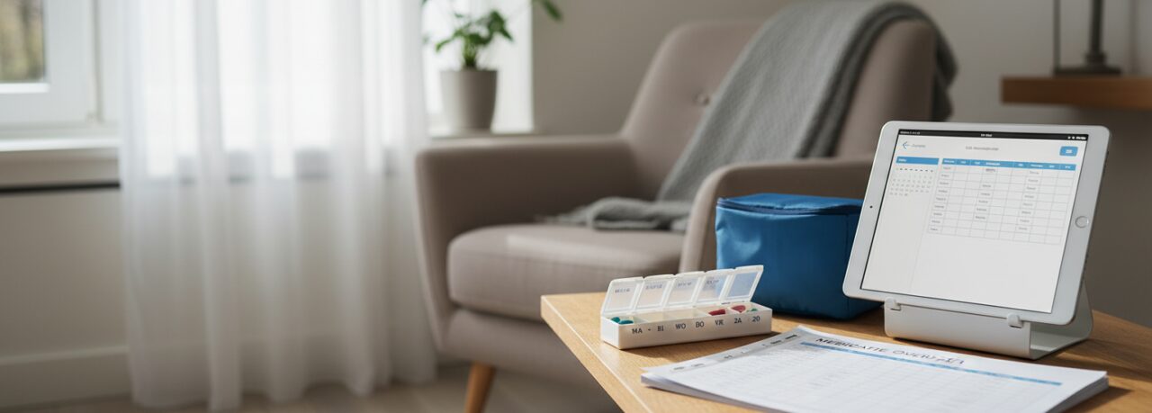 Thuiszorg - mantelzorg Medicatie toedienen thuis ondersteuning